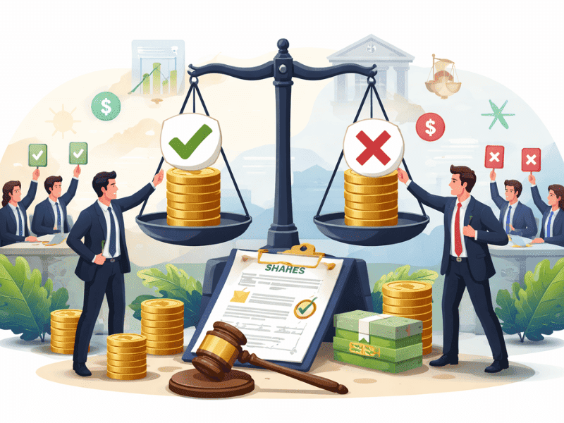 Legal advisory on frozen shares due to legal disputes