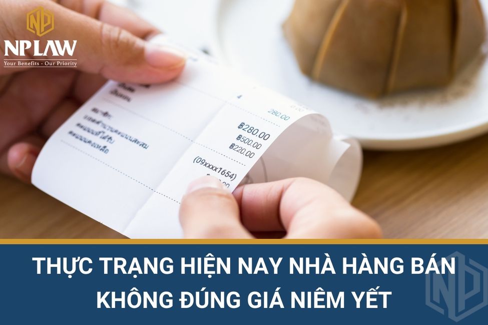 Thực trạng hiện nay nhà hàng bán không đúng giá niêm yết
