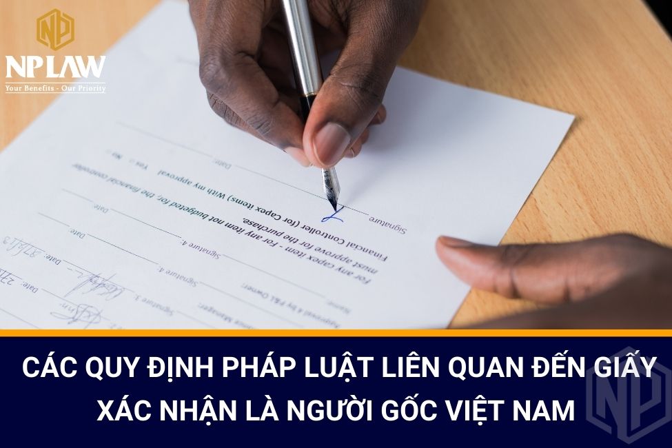 Các quy định pháp luật liên quan đến giấy xác nhận là người gốc Việt Nam