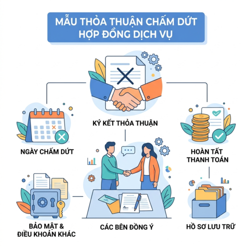 Mẫu thỏa thuận chấm dứt hợp đồng dịch vụ theo quy định pháp luật