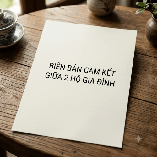 Lưu ý pháp lý về mẫu biên bản cam kết giữa 2 hộ gia đình