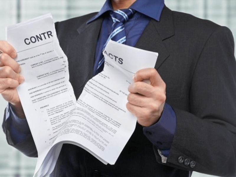 Legal regulations on breach of cooperation commitments