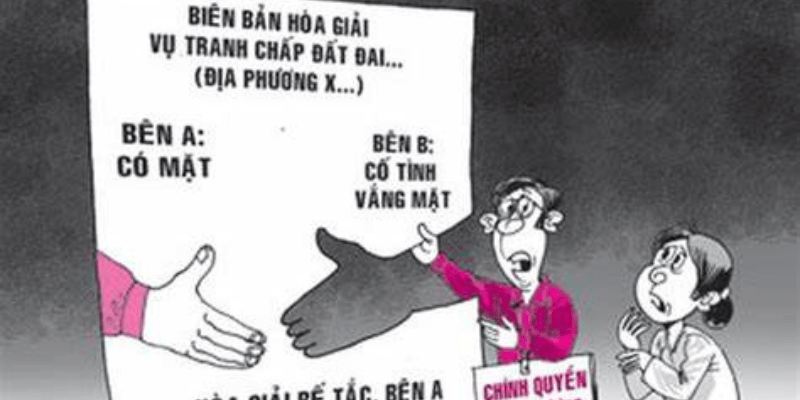 Hòa giải tranh chấp đất đai thế nào khi một bên không hợp tác