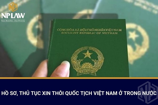 HỒ SƠ, THỦ TỤC XIN THÔI QUỐC TỊCH VIỆT NAM Ở TRONG NƯỚC